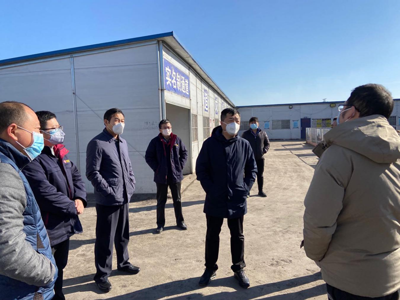 开发区加强准备复工项目疫情防控工作督导(图1)