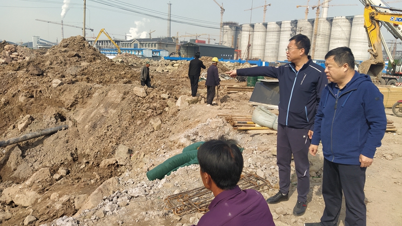 王国庆​带队深入区内企业调研施工安全和工程进度(图1)